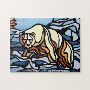 Presente personalizado quebra-cabeça da arte do