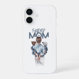 Presente Personalizado Super Mãe com Filho e Filha