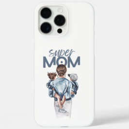 Presente Personalizado Super Mãe com Filho e Filha