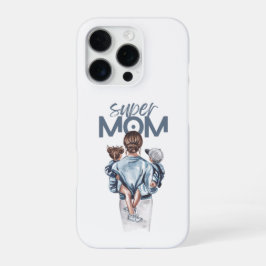 Presente Personalizado Super Mãe com Filho e Filha