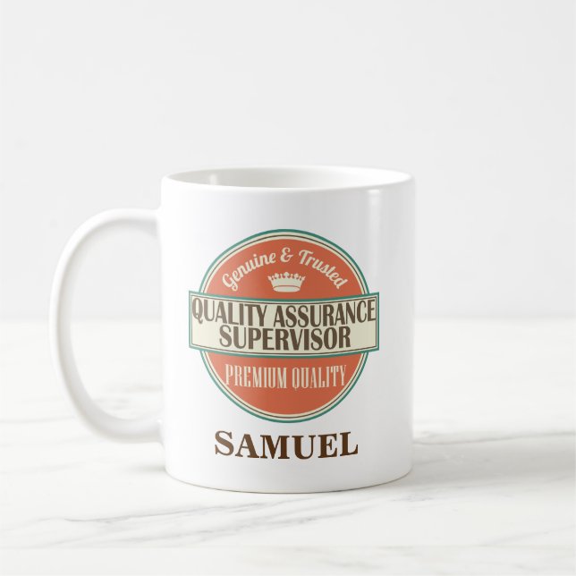 Presente personalizado supervisor da caneca da (Esquerda)