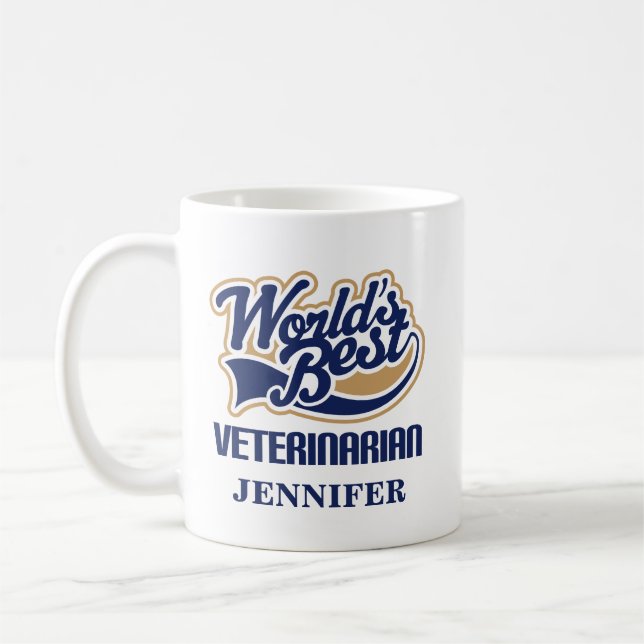 Presente personalizado veterinário da caneca (Esquerda)