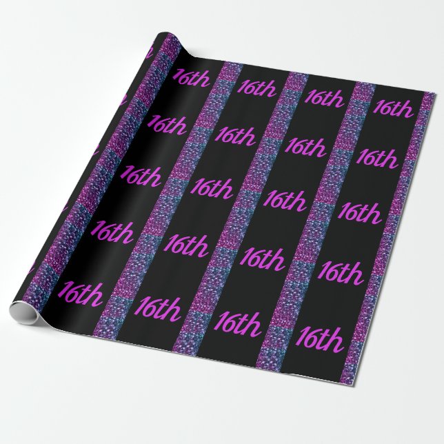Presente Personalizar papel de embrulhamento de idades (Desenrolado)