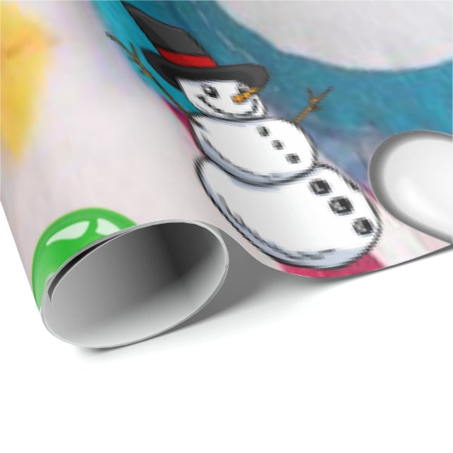 Presente Pinguim de Papel de Moldagem de Natal (Ponta do rolo)