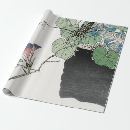 Presente PLANTA de IMPRESSÃO JAPONESA COM papel de