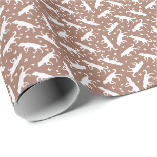 Presente Ponteiros e Borboletas (Mousse de Mocha) Papel