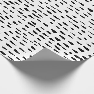 Presente Pontos manchados de tinta e papel de envolvimento