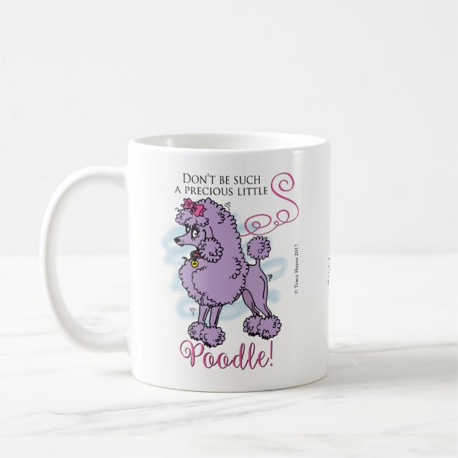 Presente precioso da caneca de café da caniche (Esquerda)