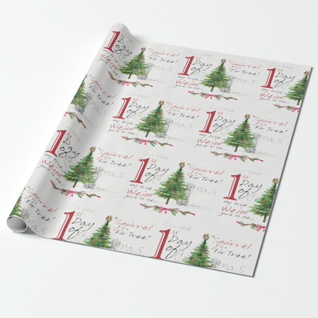 PRESENTE PRIMEIRO DIA DO PAPEL DE ENVOLVIMENTO DO NATAL (Desenrolado)