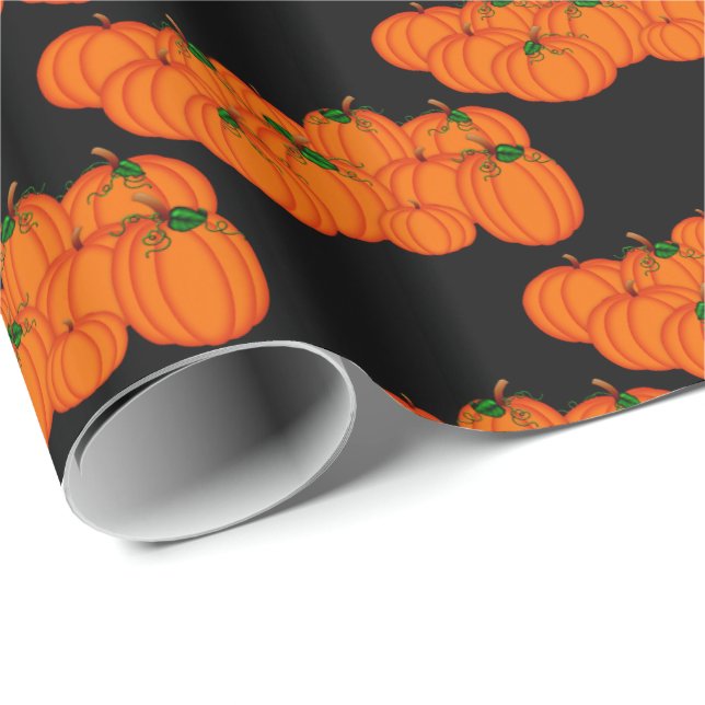 Presente Pumpkin Patch 2-Halloween - Papel de embrulhamento (Ponta do rolo)