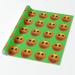 Presente Pumpkins bonitinho no papel de moldagem do padrão