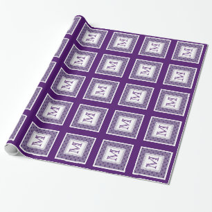 Presente Purple Heart: Papel de envolvimento do monograma