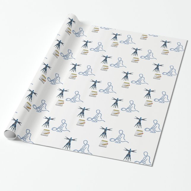 Presente Quiroprática de papel de enrolamento (Desenrolado)