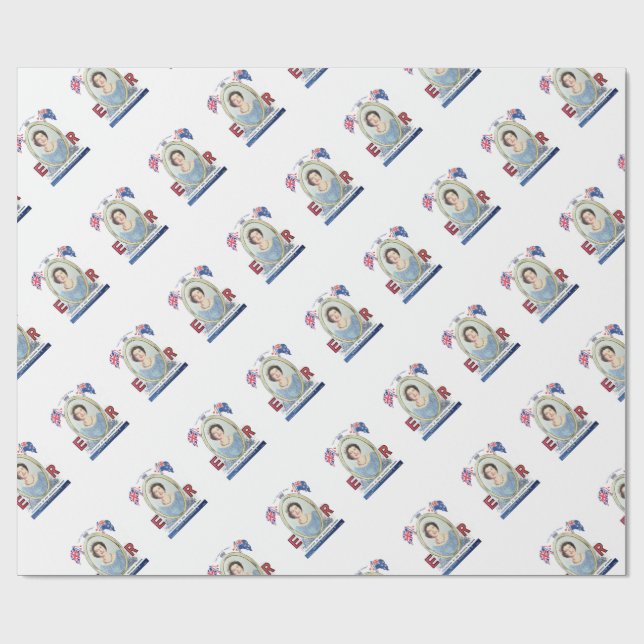 Presente Rainha da coroação - papel de envolvimento Matte (Aberto)