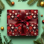 Presente Red Poinsettas Papel de Moldagem de Natal<br><div class="desc">Adicione festivo aos seus presentes de Natal com este espantoso Livro Vermelho de Poinsettias de Natal! Apresentando belas e vibrantes poinsetos vermelhos num fundo rico, este papel de embrulho traz elegância clássica a qualquer presente. Perfeito para presentes de Natal, este papel durável torna o empacotamento fácil e na moda, adicionando...</div>