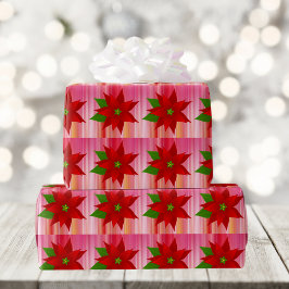 Presente Red Poinsettia — Papel de Vestido de Natal