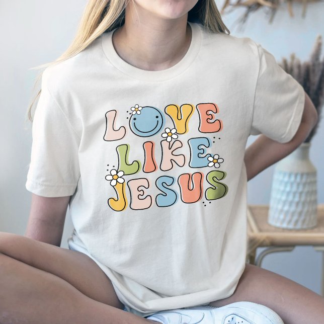 Presente Religioso, Camisa Flor, Amor Como Jesus (Criador carregado)