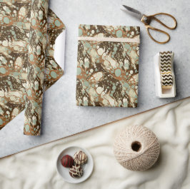 Presente Réplica de Papel Marbled Suminagashi