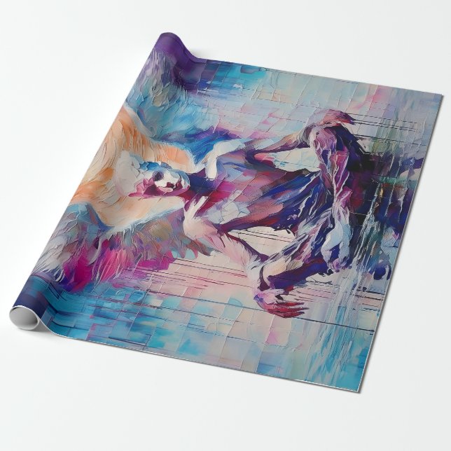 Presente Reverence & Sunrise, Colagem de Papel Anjo Guardiã (Desenrolado)