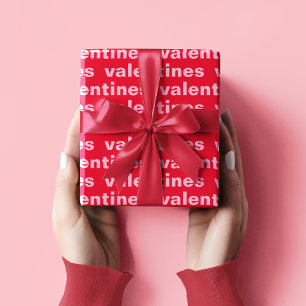 Presente Rico Vermelho e cor-de-rosa Papel de enrolamento d