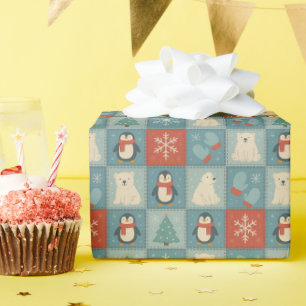 Presente Rolha de papel de moldagem de padrão de inverno el