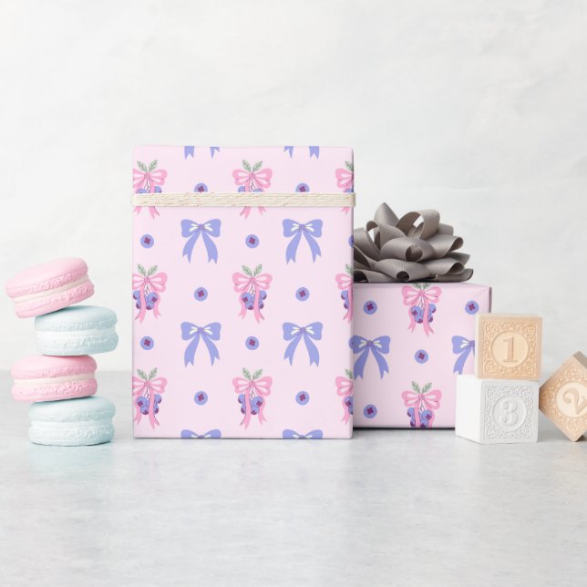 Presente Roll de papel de empacotamento de padrão de Arco e (Chá de bebê)