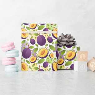 Presente Roll de papel de empacotamento de padrão de Fruta 