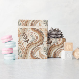Presente Roll de papel de empacotamento do padrão Trendy Bo