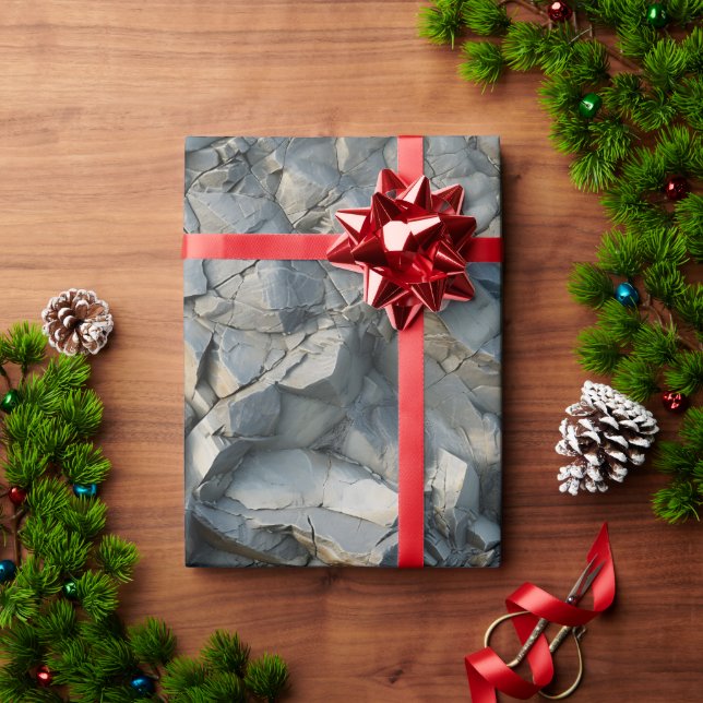 Presente Roll de papel de enrolamento de textura robusta (Presente de Natal)