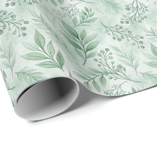 Presente Roll de Papel de Moldagem de Ilustração Botânica (Ponta do rolo)