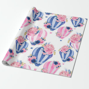 Presente Rolo do papel de envolvimento do balão de ar