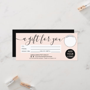 Presente rosa para pincel moderno para o seu logot