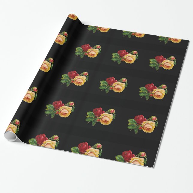Presente Rosas de arte de alta qualidade - papel de papel d (Desenrolado)