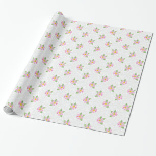 Presente Rosas de Cachorro Rosa-Chic, Papel de Embalagem Br