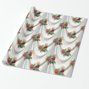 Presente Rosas de estanho que embrulham papel