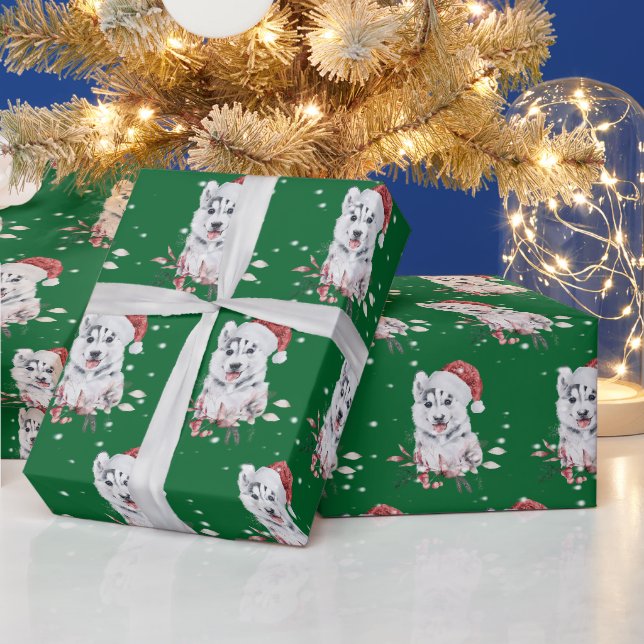Presente Rouco De Natal Com O Papel De Embalagem De Santa H (Feriados)