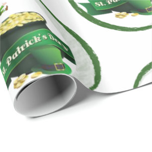 Presente Rua, papel de embrulhamento no dia de Patrick