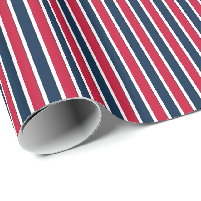 Presente RWB,Cabine de Baseball. PAPEL DE EMBALAGEM DE 1 PR (Ponta do rolo)