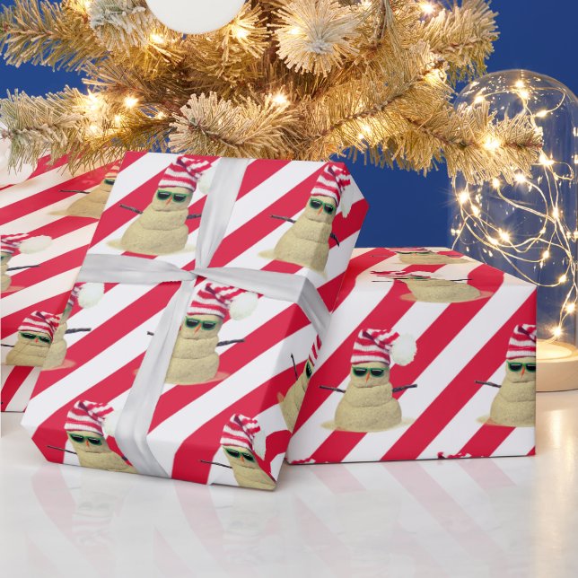 Presente Sandman De Natal Em Papel De Embalagem De Stripes (Feriados)