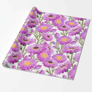 Presente Sangue Floral de Díssias de Papel Roxo