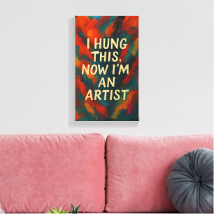 Presente Sarcástico engraçado para Canvas moderna