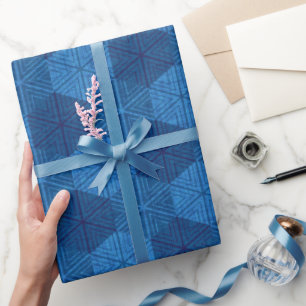Presente Sashiko Snowflake Papel de enrolamento de retalhos
