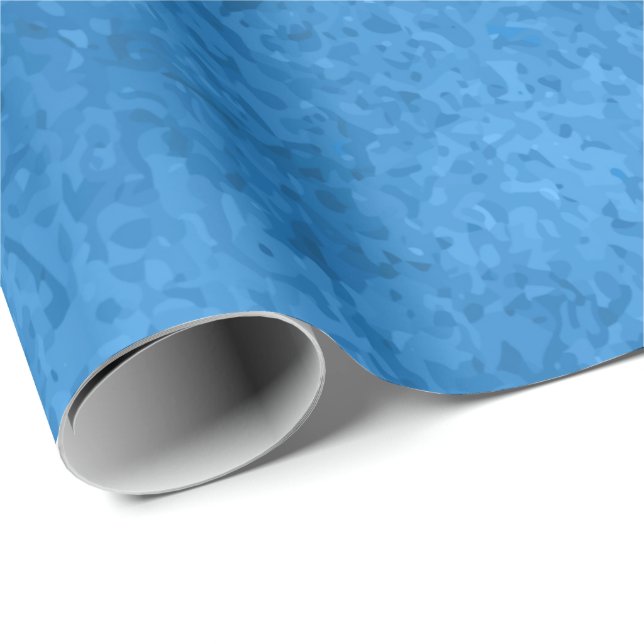 Presente Serenidade Azul - Papel de enrolamento de Textura  (Ponta do rolo)