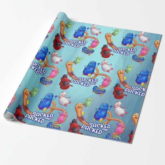 Presente Sheen the Jellybean 2: Papel de festa sacado e emb (Desenrolado)