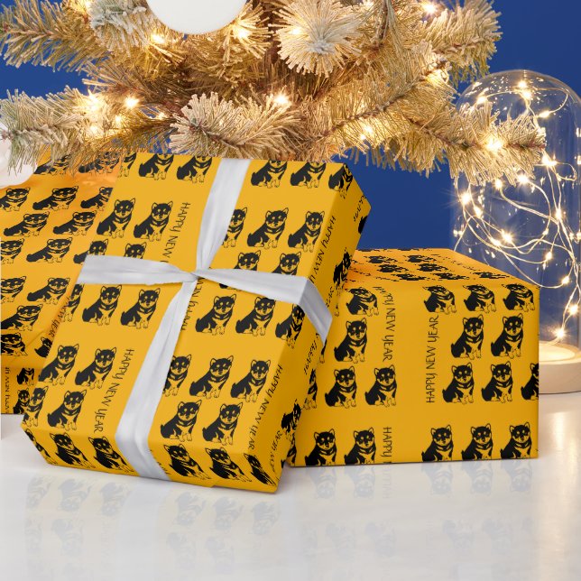 Presente Shiba Inu Chinês Cachorro Ano 2018 G Papel de Emba (Feriados)