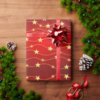 Presente Shimmering Starlight Papel de Moldagem de Natal