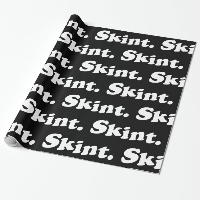 Presente Skint. Papel de empacotamento (Desenrolado)