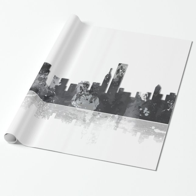 Presente SKYLINE de CHICAGO ILLINOIS - papel de (Desenrolado)
