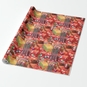 Presente Sled de Natal com papel de moldagem por correia