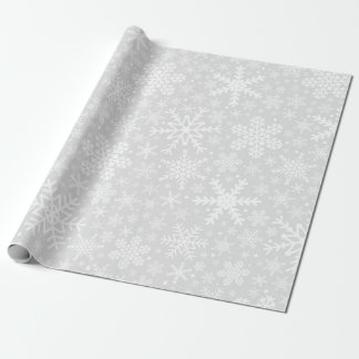 Presente SNOWFLAKS EM PRATA | Papel de enrolamento
